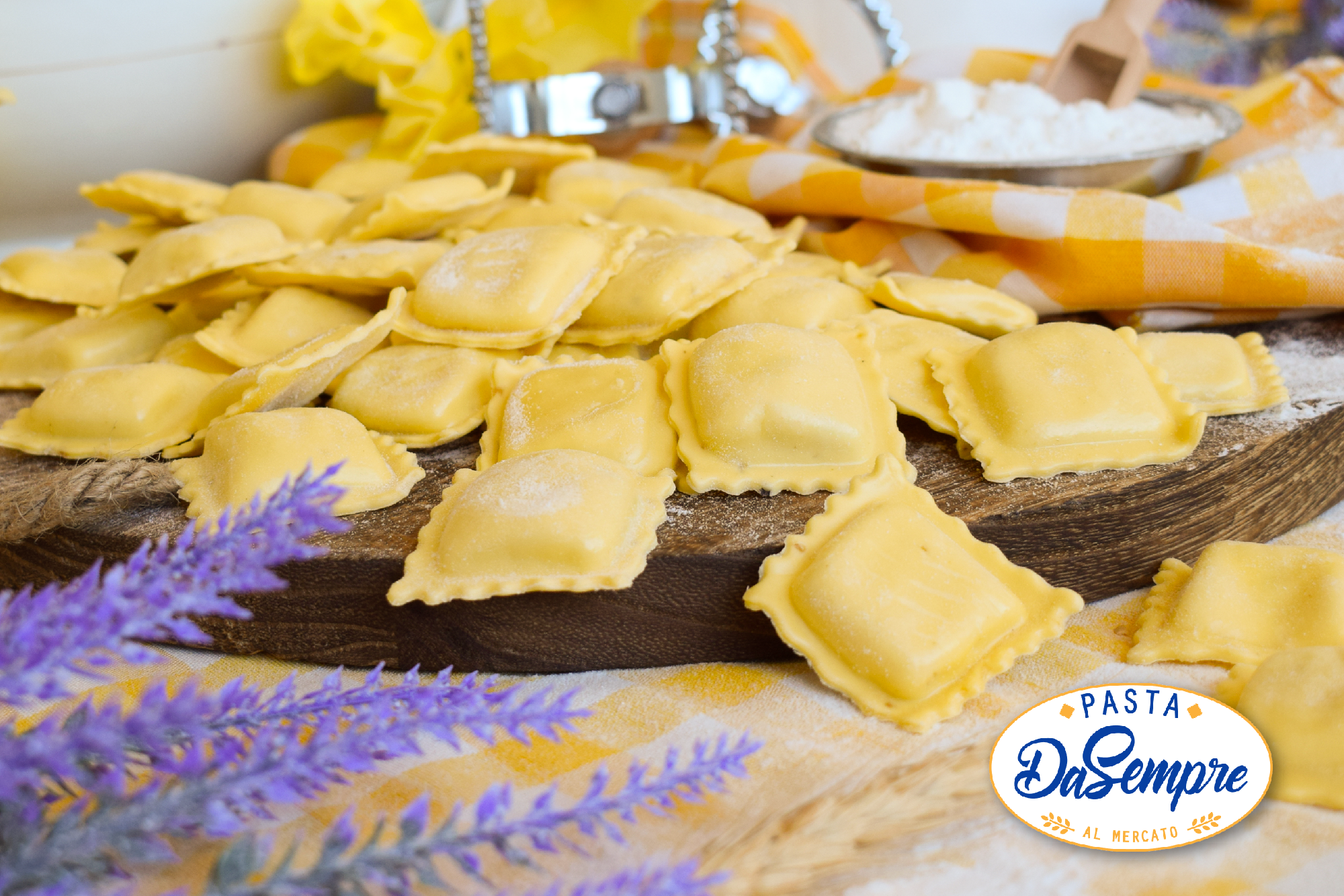 Ravioli Mortadella, Stracchino e Pistacchi pasta DaSempre