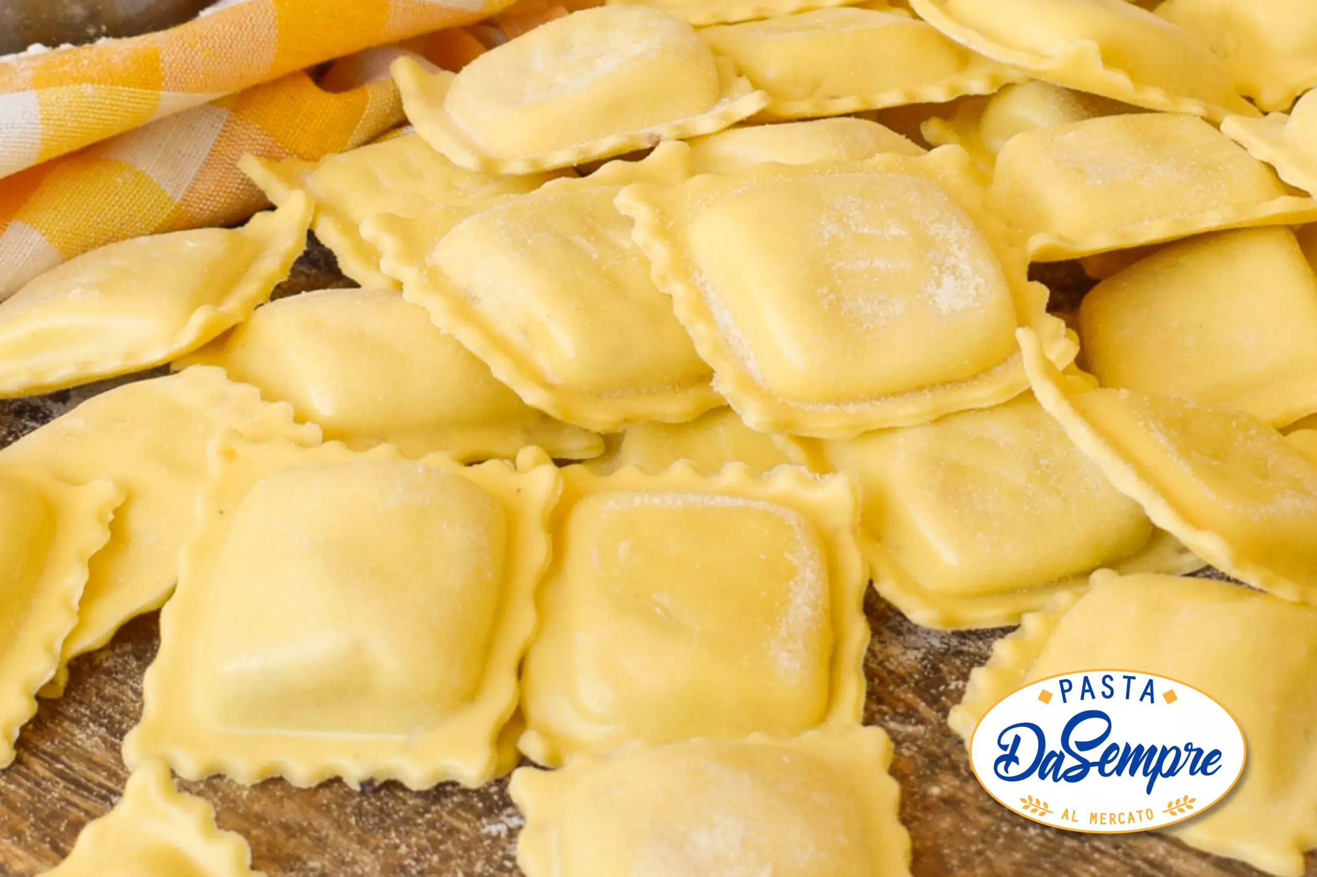 Raviolis à la mortadelle, au stracchino et aux pistaches pâtes DaSempre