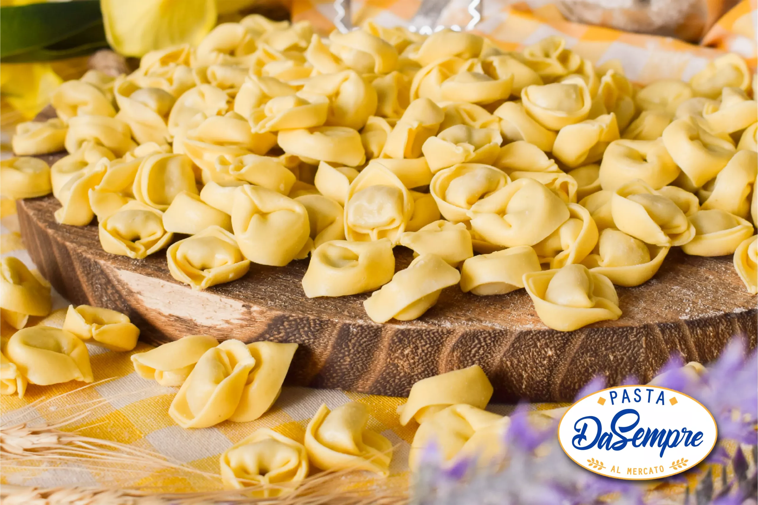 Raviolis à la mortadelle, au stracchino et aux pistaches pâtes DaSempre